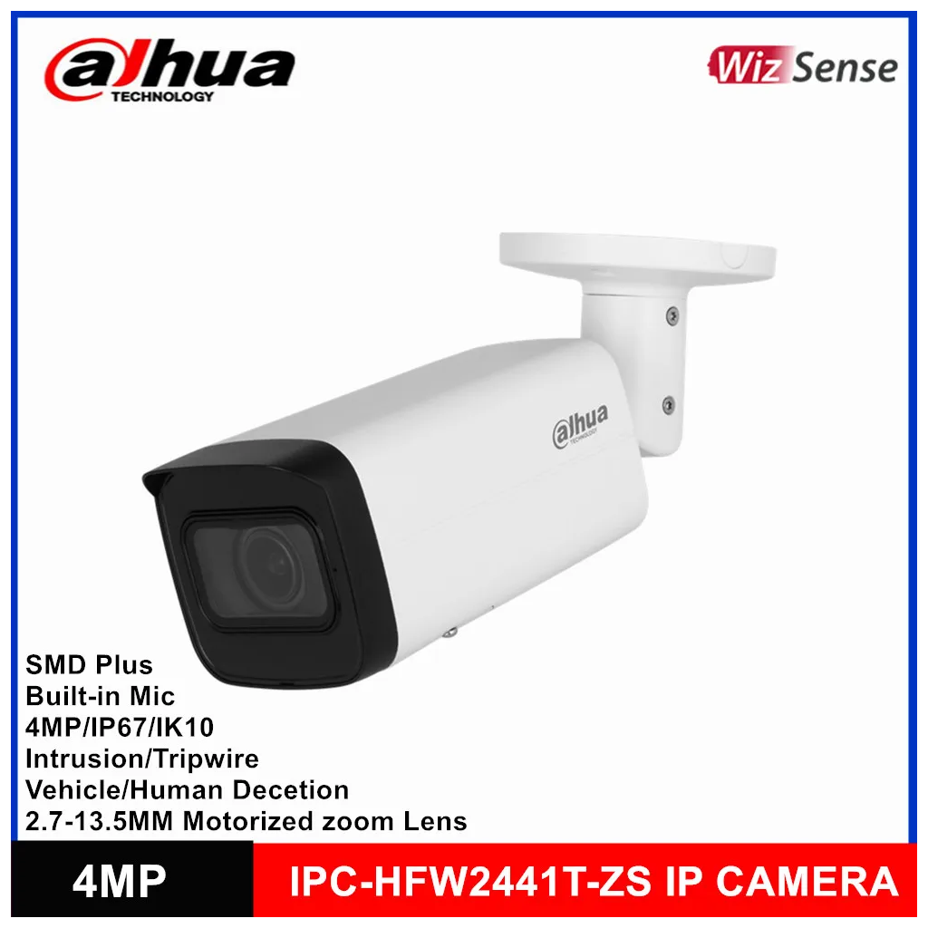 IPC-HFW2441T-ZAS-2713_1 DAHUA IPC-HFW2441T-ZAS-2713, 4Mpix, 2,7-13,5mm Motorize Lens, H265+,Starlight, 60Mt Gece Görüşü, Dahili Mikrofon, IP67, PoE Bullet IP Kamera - Görsel 1