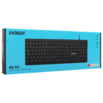 EVEREST KB-741, USB Kablolu, Türkçe Q,  2 metre Bakır Kablolu, Standart Klavye (Siyah) - Görsel 5