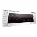 EVEREST KB-871U, USB Kablolu, Türkçe Q,  Standart Klavye (Siyah) - Görsel 5