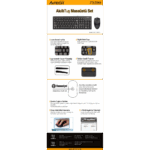 A4-Tech KM-72620D USB Standart Türkçe Q Klavye/Mouse Set - Görsel 2