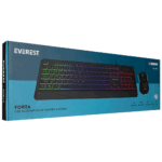 EVEREST KM-R59, FORZA, Rainbow Işıklı, Türkçe Q, USB Kablolu, Gaming, Klavye Mouse Set - Görsel 5
