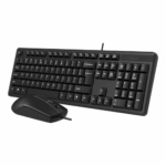 A4 TECH KR-3330, Siyah, USB Kablolu, Türkçe Q, Multimedya, Klavye Mouse Set - Görsel 5