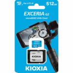 KIOXIA 512GB ExceriaG2, LMEXL512GG2 U1 V30 4K,  CL10, 100Mb/s, MicroSD Kart Bellek (SD Adaptörlü) - Görsel 2