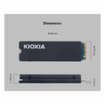 KIOXIA EXCERIA HEATSINK G4, LSC11K4T09G8, 4TB, 6200/4900, Gen4, NVME PCIe M.2 2280, SSD,(Soğutuculu) - Görsel 4