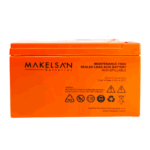 MAKELSAN 12V 9Ah, Bakımsız, Kuru Akü. UPS için Uygundur. - Görsel 2