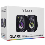 MIKADO MD-S23 GLARE, 6W, 1+1, Masaüstü, RGB Aydınlatma, USB, Siyah Kasa, Speaker - Görsel 5