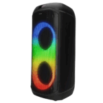 MICROLAB M61, 80W, Taşınabilir, BT/USB/AUX/TF/TWS, RGB Işıklı, 2400mAh Batarya, 2adet VHF Mikrofon, Karaoke/Parti, Bluetooth Speaker, - Görsel 2