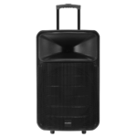 MICROLAB M63, 120W, Taşınabilir, BT/USB/AUX/TF/TWS, RGB Işıklı, Batarya, 2adet UHF Mikrofon, Karaoke/Parti, Bluetooth Speaker, - Görsel 2