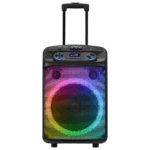 MIKADO MD-BT505, 60W, Taşınabilir, USB/BT/TF/TWS, RGB Aydınlatma, Dahili Batarya, Toplantı, Parti, Açık Hava Speaker. Kablosuz El ve Kafa Mikrofonu Hediyeli