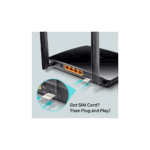 TP-LINK TL-MR150, 4Port, 300Mbps, 2,4Ghz WiFi, Masaüstü, LTE Micro Sim Kart Takılabilir 3G-4G Destekli Router - Görsel 4