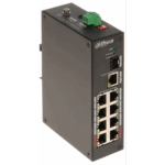 DAHUA PFS3110-8ET-96-V2, 8 Port, Megabit, PoE 96W, 1 Port Gigabit Uplink, 1 Port Gigabit SFP, Yönetilemez, Masaüstü Switch