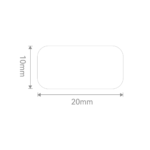 NIIMBOT PL20 Etiket 20mm x 10mm (Tek Kolonda 1li) 465 adet Beyaz (M2) - Görsel 2