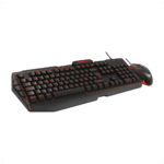 QUANTUM QG-Q6168, USB Kablolu, 3 Renk Arkadan Aydınlatmalı, Türkçe Q, 3600Dpi Mouse, Gaming Klavye Mouse Set (Siyah) - Görsel 2