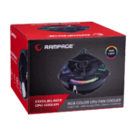 RAMPAGE COOLBLADE RM-C03, Rainbow, 12cm, RGB CPU  Hava Soğutma (AMD ve INTEL Tüm İşlemcilere Uyumlu) - Görsel 5