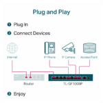 TP-LINK TL-SF1009P, 8 Port, MegaBit, PoE 65W, 1 Port Uplink, Yönetilemez, Metal Kasa, Masaüstü Switch - Görsel 4