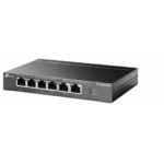 TP-LINK TL-SG1006PP, 6 Port, GigaBit, 4 Port PoE 64W, Yönetilemez, Metal Kasa, Masaüstü Switch - Görsel 2