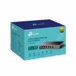 TP-LINK TL-SG1006PP, 6 Port, GigaBit, 4 Port PoE 64W, Yönetilemez, Metal Kasa, Masaüstü Switch - Görsel 4