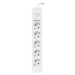 S-LINK SPG501S, 5 Soket, Akım Korumalı Priz, 1.5Mt Kablo, 750 Joule (Beyaz) %100 Bakır