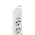 S-LINK SPG501S, 5 Soket, Akım Korumalı Priz, 1.5Mt Kablo, 750 Joule (Beyaz) %100 Bakır - Görsel 3