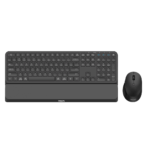 PHILIPS SPT6607B, Siyah, Türkçe Q, 2.4Ghz ve Bluetooth Kablosuz, Bilek Destekli, Multimedya Klavye Mouse Set