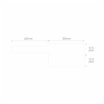 NIIMBOT T25 Etiket 38mm x 40mm 100 adet Beyaz  Kablo için (B1,B21S,B3S) - Görsel 2