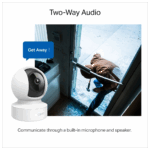 TP-LINK Tapo C212, 3,0Mpix, İç ve Dış Mekan,  WiFi-Ethernet, 9Mt. Gece Görüşü, 360 Dönüş, Dikey ve Yatay Hareket, İki Yönlü Ses Güvenlik Kamerası - Görsel 5