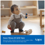 TP-LINK Tapo C222, 4,0Mpix, İç ve Dış Mekan, Wifi-Ethernet, 12Mt. Gece Görüşü, 360 Dönüş, Dikey ve Yatay Hareket, İki Yönlü Ses, Yapay Zeka Destekli Güvenlik Kamerası - Görsel 3