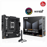 ASUS TUF GAMING B850M-PLUS WIFI, 4xDDR5, 3x M.2, HDMI, DP, Type-C, Wi-Fi 6E, Bluetooth v5.3, AM5 Soket GAMING Anakart