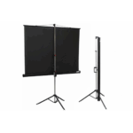 Codegen TX-20 TRIPOD PROJEKSİYON PERDESİ 200X200 (Arkası Siyah Fonlu - Taşınabilir Ayaklı Model) - Görsel 2