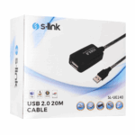 S-LINK SL-UE140, Güçlendirilmiş USB Uzatma Kablosu 20 Metre - Görsel 3