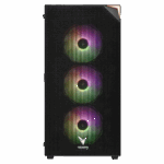 VENTO VG3400S Mid Tower, 650W 80+ Siyah, Temperli Cam, RGB, ATX GAMING KASA - Görsel 2