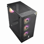 VENTO VG3400S Mid Tower, 650W 80+ Siyah, Temperli Cam, RGB, ATX GAMING KASA - Görsel 3