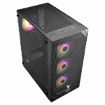 VENTO VG3400S Mid Tower, Siyah, Temperli Cam, RGB, ATX GAMING KASA (PSU YOK) - Görsel 3