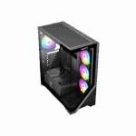 VENTO VG4202FL Mid Tower, 750W 80+ Siyah, Temperli Cam, RGB, ATX GAMING KASA - Görsel 2