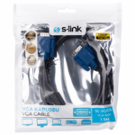 S-LINK SL-VGA16, 15Pin, İki Ucu Erkek, 1.5mt, VGA Kablosu - Görsel 3