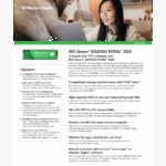 WD Green SN3000, WDS100T4G0E, 1TB, 5000/4200, Gen4, NVMe PCIe M.2 2280, SSD - Görsel 4