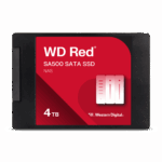 WD Red SA500, WDS400T2R0A, 4TB, 560/530, SERVER ve NAS için Enterprise, 2,5" SATA, SSD