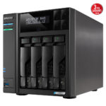 ASUSTOR AS6704T, 4Gb DDR4 Ram, 4 Yuvalı (4x22TB Destek), 4xM.2, PCI-e, 2x2.5GbE Network, 2xUSB 3.2, Tower NAS (Yedekleme) Cihazı - Görsel 3