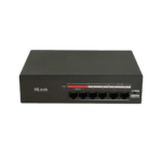 HILOOK NS-0106MP-35(B), 4 Port, Megabit, PoE 35W, 2 Port Megabit Uplink, Yönetilemez, Masaüstü Switch
