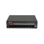HILOOK NS-0110MP-60, 8 Port, Megabit, PoE 60W, 2 Port Megabit Uplink, Yönetilemez, Masaüstü Switch