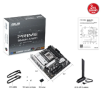 ASUS PRIME B840M-A WIFI, 4xDDR5, 3x M.2, HDMI, 2x DP, Type-C, WI-FI 6E, Bluetooth 5.3, AM5 Soket GAMING Anakart - Görsel 5