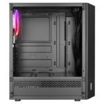 EVEREST BUMPY, Mesh, 600W, 4x12cm RGB Fan, Temperli Cam Yan Panel, ATX, GAMING KASA - Görsel 3