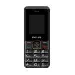 PHILIPS Xenium E6105, 128Mb, Siyah, 48Mb Ram, 1,77inc Ekran, 4G Çift Sim Desteği, FM Radyo, 1000mAh Pil, Türkiye KVK Garantili
