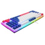 ACER eMachines, EAK216, Beyaz, USB Kablolu, Rainbow Backlight, Membran Renkli Tuşlar, Türkçe Q, 90 Tuşlu, Gaming Klavye - Görsel 4