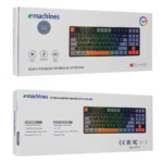 ACER eMachines, EAK216, Siyah, USB Kablolu, Rainbow Backlight, Membran Renkli Tuşlar, Türkçe Q, 90 Tuşlu, Gaming Klavye - Görsel 5