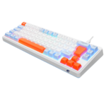 ACER eMachines, EAK810, Beyaz, USB Kablolu, Rainbow Backlight, Membran Renkli Tuşlar, Türkçe Q, 68 Tuşlu, Gaming Klavye - Görsel 3