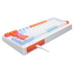 ACER eMachines, EAK810, Beyaz, USB Kablolu, Rainbow Backlight, Membran Renkli Tuşlar, Türkçe Q, 68 Tuşlu, Gaming Klavye - Görsel 4