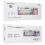 ACER eMachines, EAK860, Beyaz, USB Kablolu, Rainbow Backlight, Membran Renkli Tuşlar, Türkçe Q, 100 Tuşlu, Gaming Klavye - Görsel 5