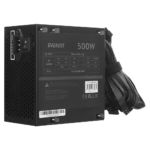 EVEREST EPS-500A, 500W, 12cm Fan, ATX, GAMING Power Supply (PSU) Kutulu - Görsel 4
