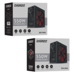 EVEREST EPS-500A, 500W, 12cm Fan, ATX, GAMING Power Supply (PSU) Kutulu - Görsel 5